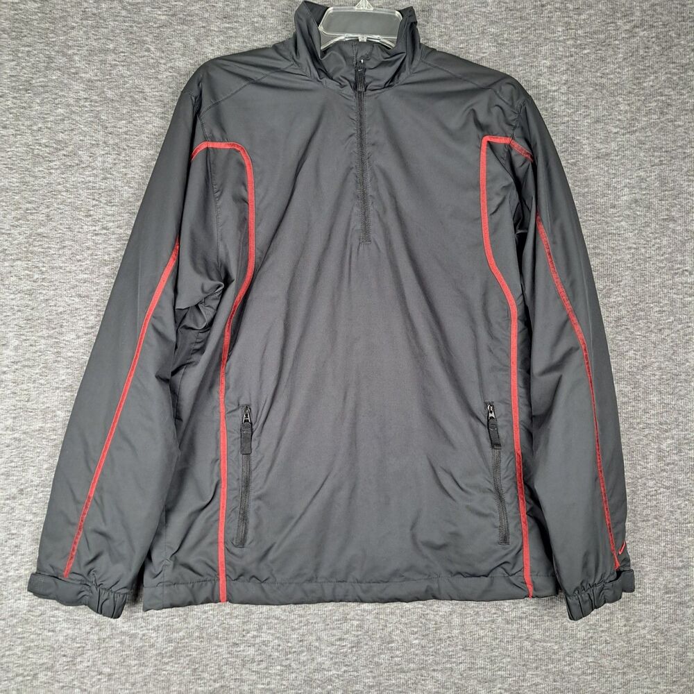 NIKE GOLF ‎ Waterproof Full Zip Jacket Dri-fit Black Men's Size Small